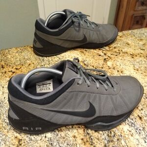 Nike Mens Air Ring Leader Low 488102-002 Gray Black Running Shoes Size 10